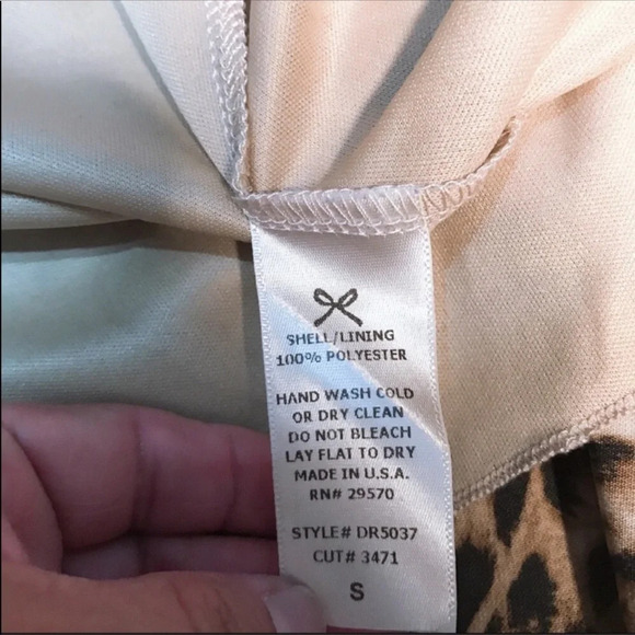 Everly Tiger Animal Print Tent Long Sleeve Dress S - Picture 5 of 10